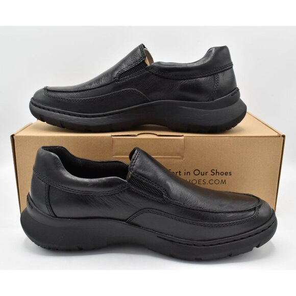 Born Mens Size 10.5 Cambridge Black Full Grain Leather Slip On Casual Shoes main image 4